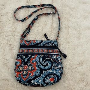 VeraBradley ORANGE+BLUE Crossbody bag